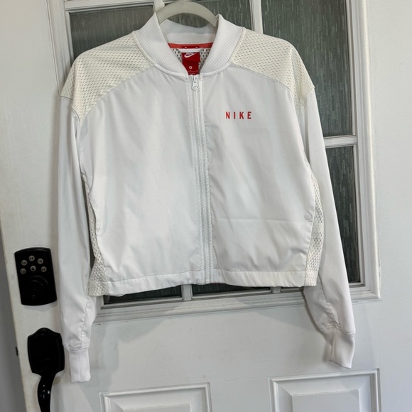 Nike Jackets & Blazers - Nike Women's White Bomber Jacket